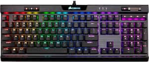 CORSAIR - K70 RGB MK.2 LOW PROFILE RAPIDFIRE Wired Gaming Mechanical CHERRY MX Speed Switch Keyboard with RGB Back Lighting - Front_Zoom