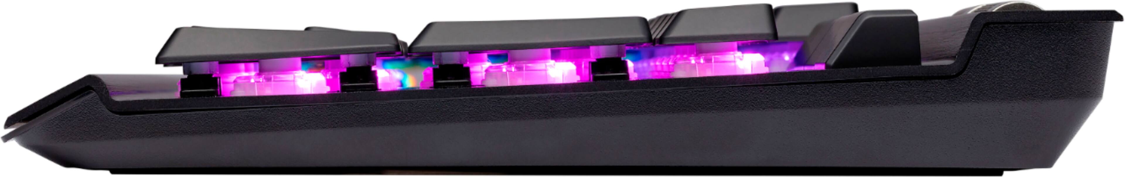 Alt View 12. CORSAIR - K70 RGB MK.2 LOW PROFILE RAPIDFIRE Full-size Wired Mechanical Cherry MX LOW PROFILE Speed Switch Gaming Keyboard - Black.