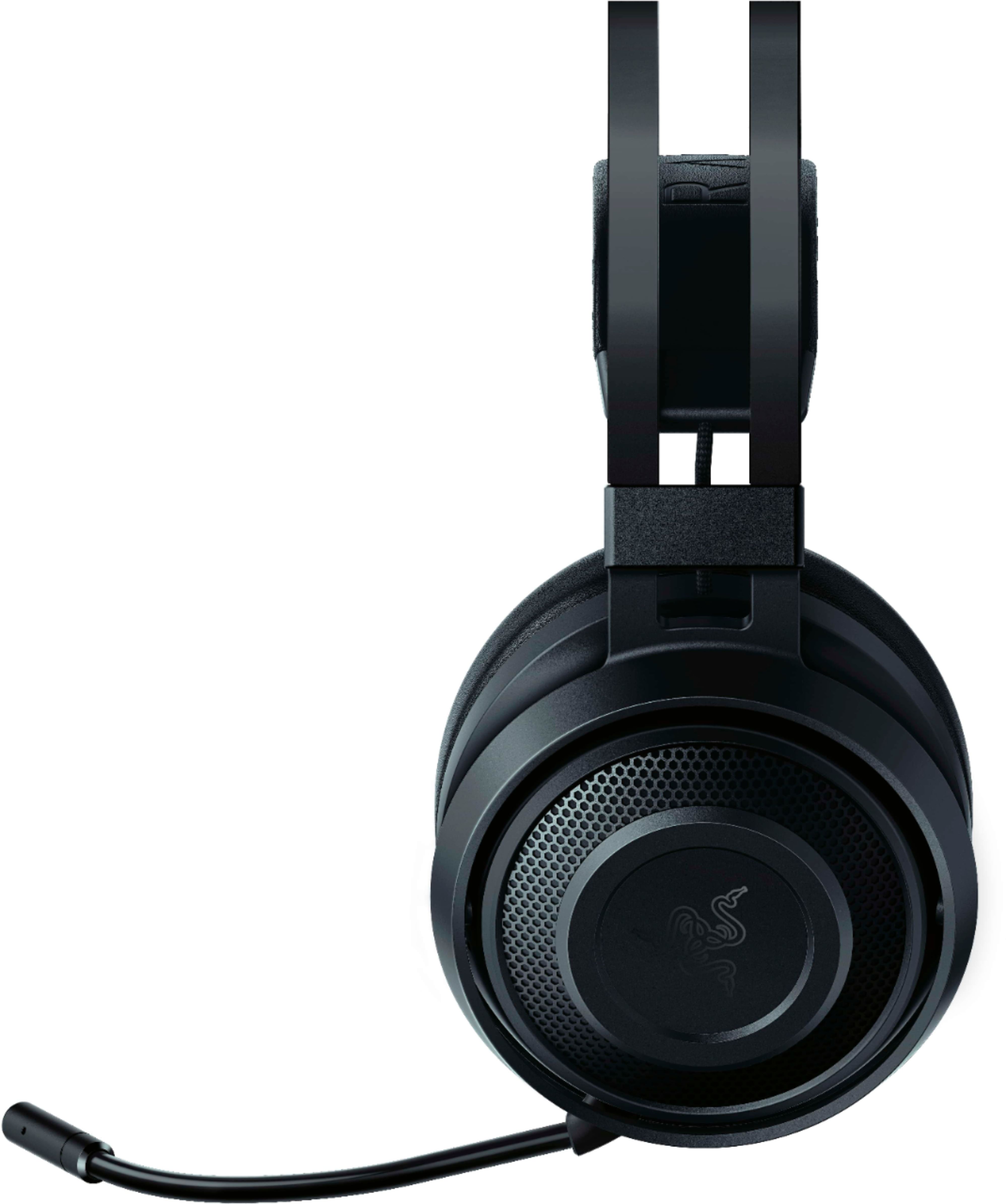 Polair staart een miljard Razer Nari Essential Wireless THX Spatial Audio Gaming Headset for PC and  PlayStation 4 Black RZ04-02690100-R3U1 - Best Buy