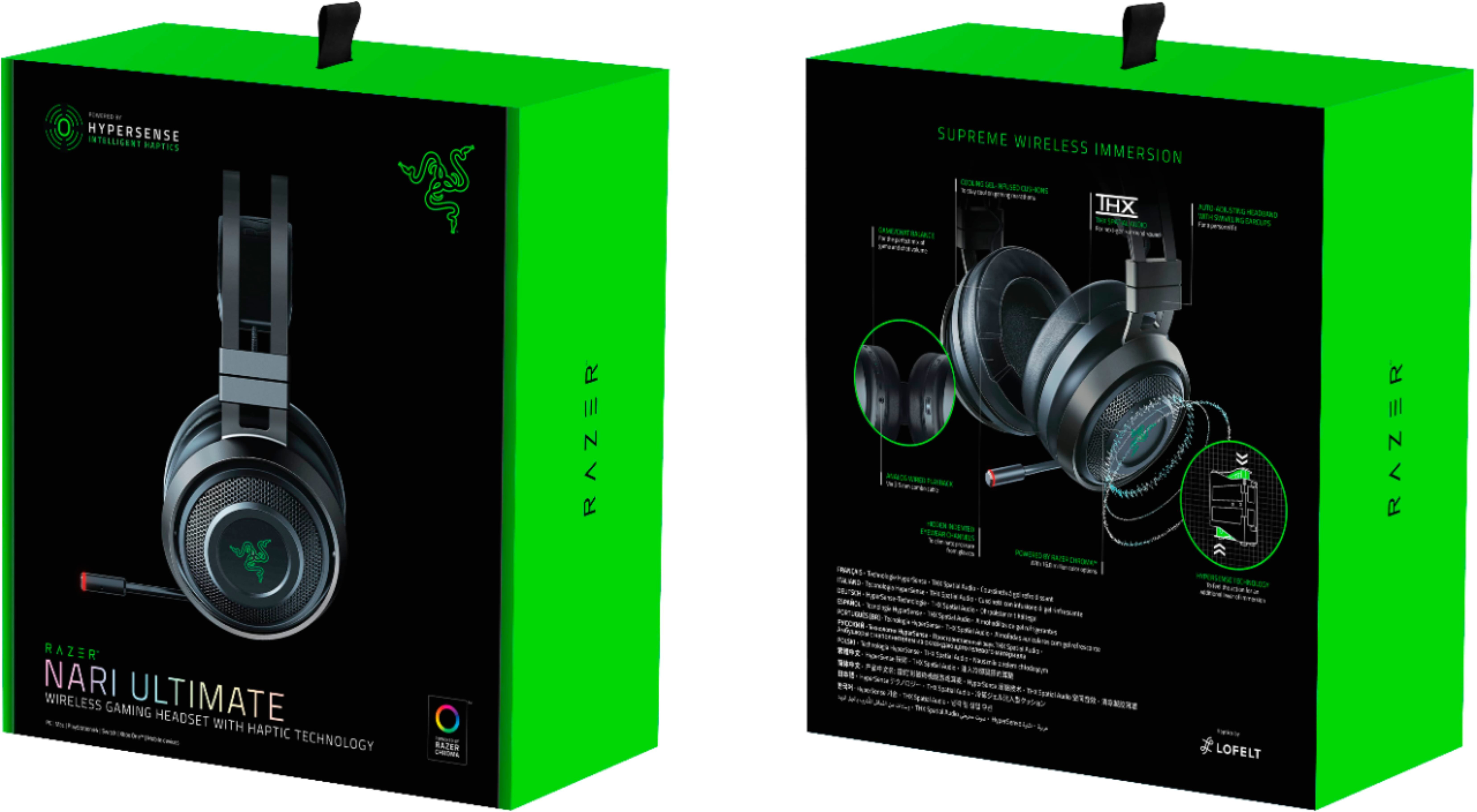 Voorspeller Ladder Darts Razer Nari Ultimate Wireless THX Spatial Audio Gaming Headset for PC, PS5,  and PS4 Gunmetal RZ04-02670100-R3U1 - Best Buy