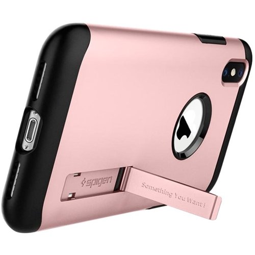 slim armor case for apple iphone xs max - rose gold