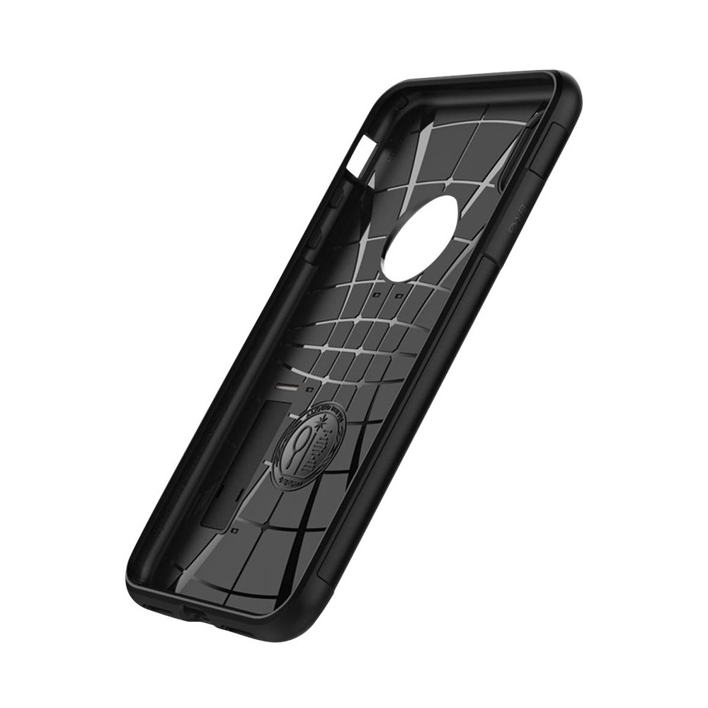 slim armor case for apple iphone xs max - black