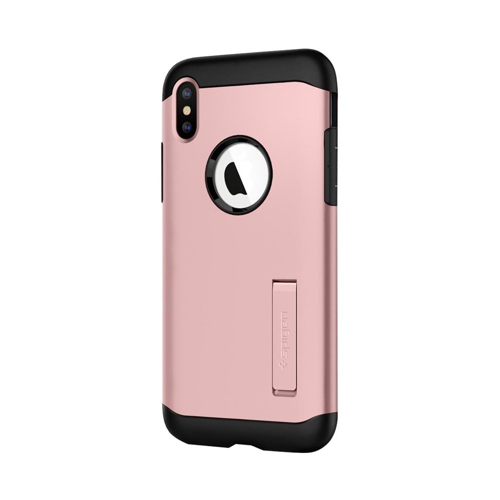 slim armor case for apple iphone xs - rose gold