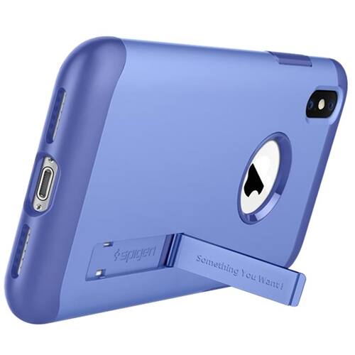 slim armor case for apple iphone xs max - violet