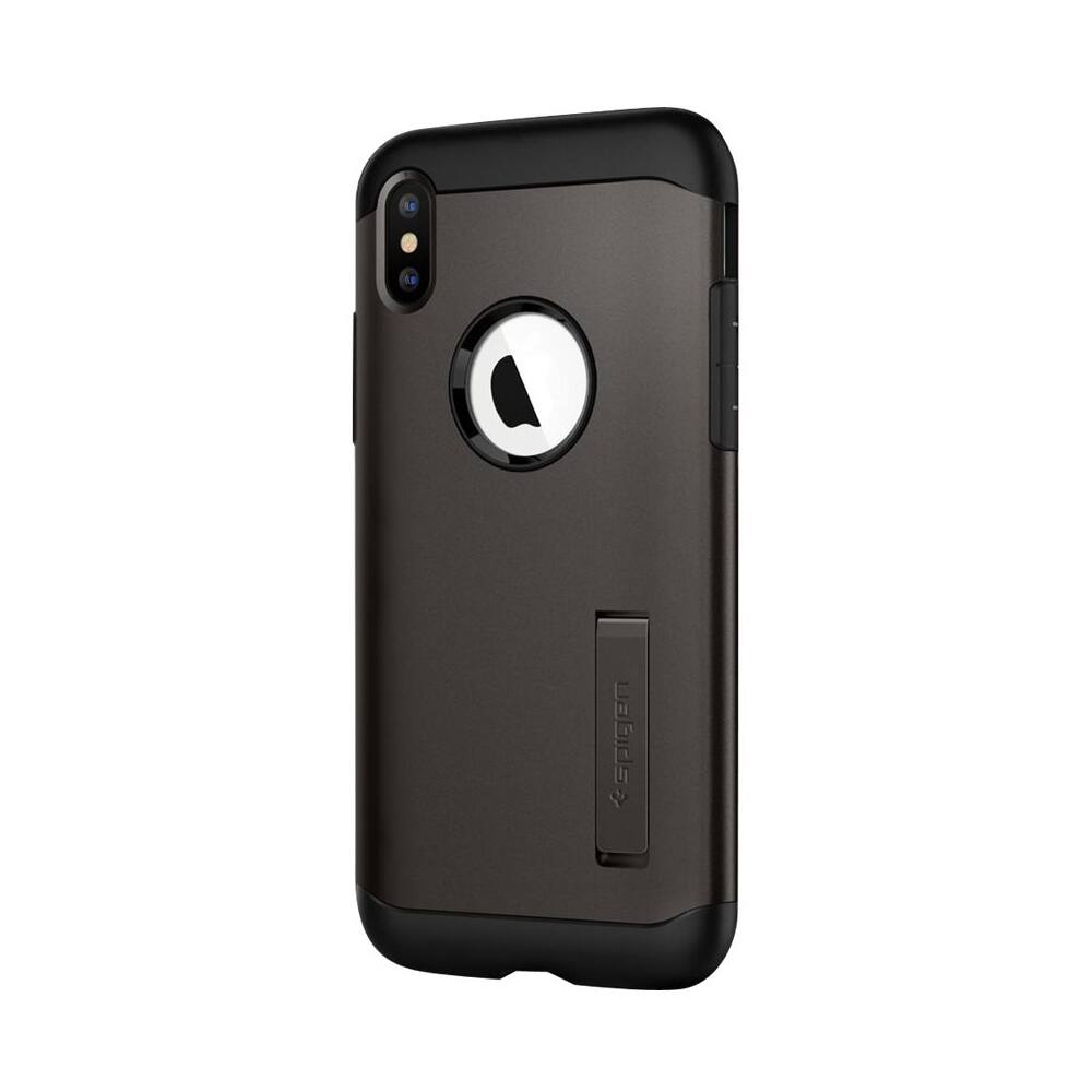 Alt View 11. Spigen - Slim Armor Case for Apple® iPhone® XS - Gunmetal.