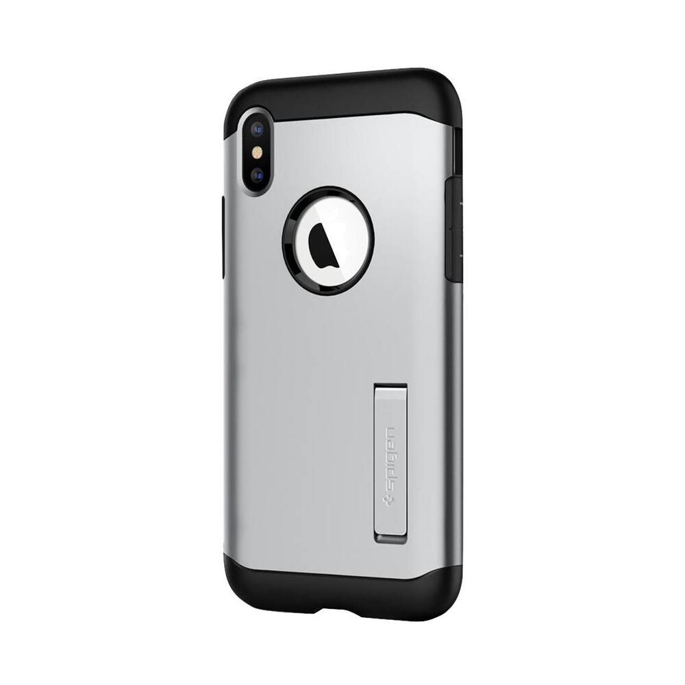 slim armor case for apple iphone xs - satin silver slim armor case for apple iphone xs - satin silver