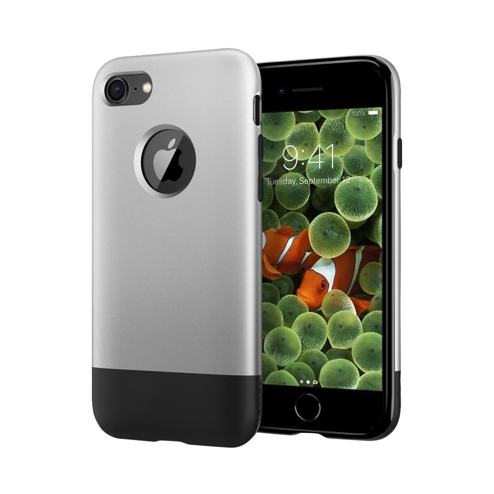 classic one case for apple iphone 7 and 8 - black/silver classic one case for apple iphone 7 and 8 - black/silver