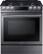 Front. Samsung - 5.8 Cu. Ft. Self-Cleaning Fingerprint Resistant Slide-In Gas Convection Range.