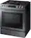 Left. Samsung - 5.8 Cu. Ft. Self-Cleaning Fingerprint Resistant Slide-In Gas Convection Range.