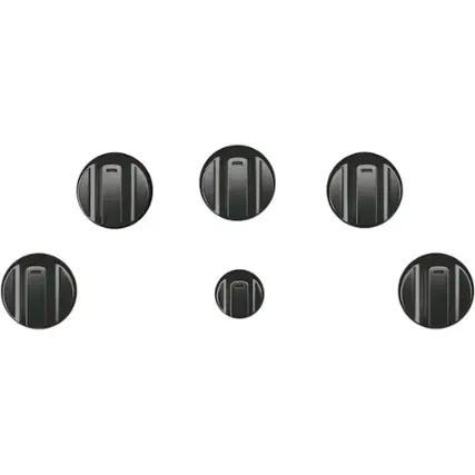 Front. Café - Control Knob for Electric Cooktops - Brushed Black.