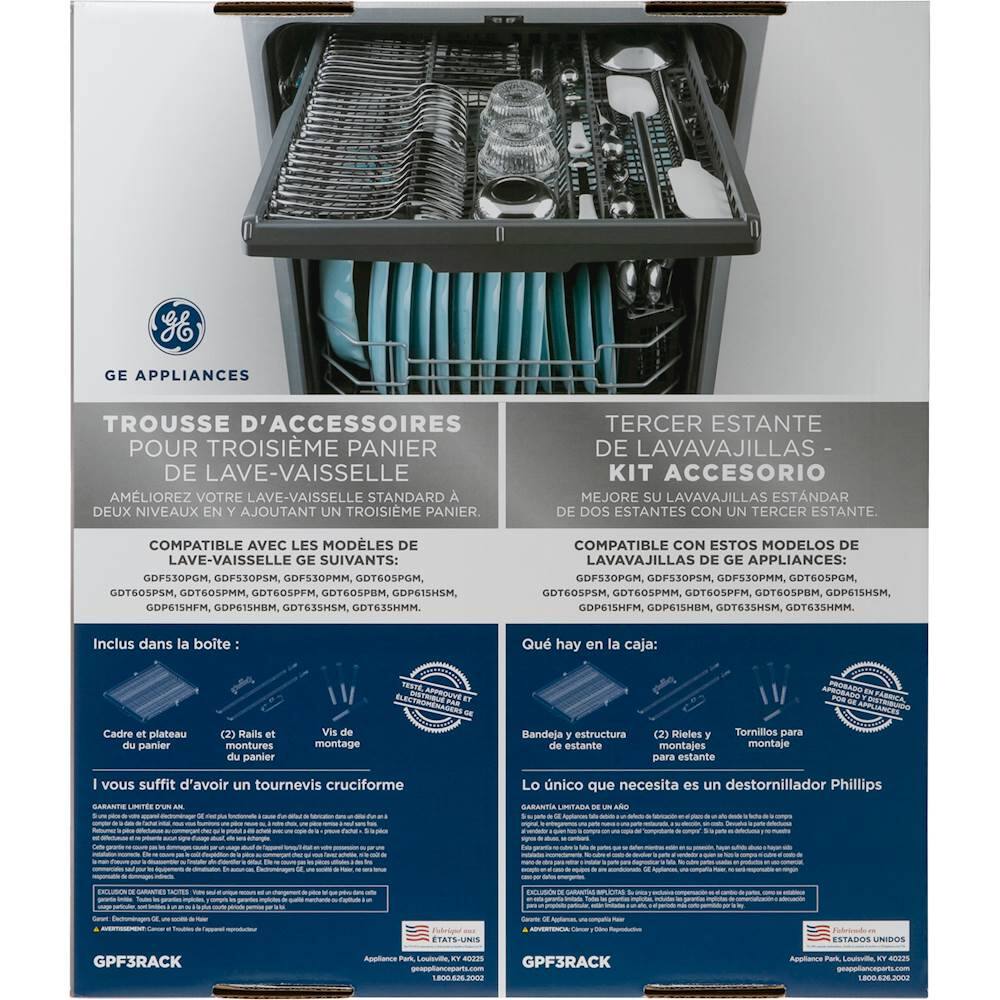 Alt View 14. GE - Third Rack Accessory Kit - Black.