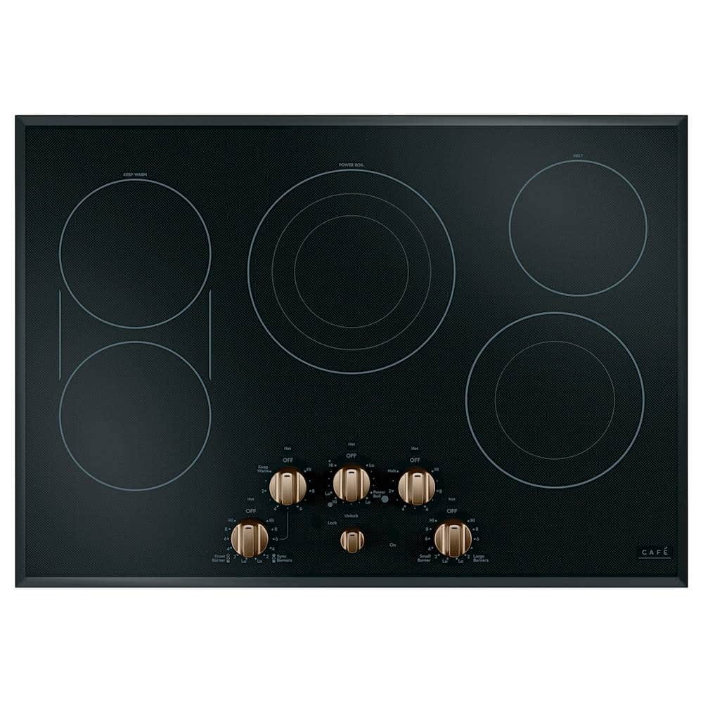 Alt View 12. Café - Control Knob for Electric Cooktops - Brushed Bronze.
