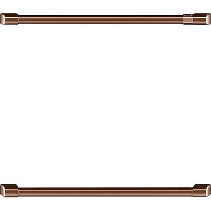 Front. Café - Handle for Wall Ovens - Brushed Copper.