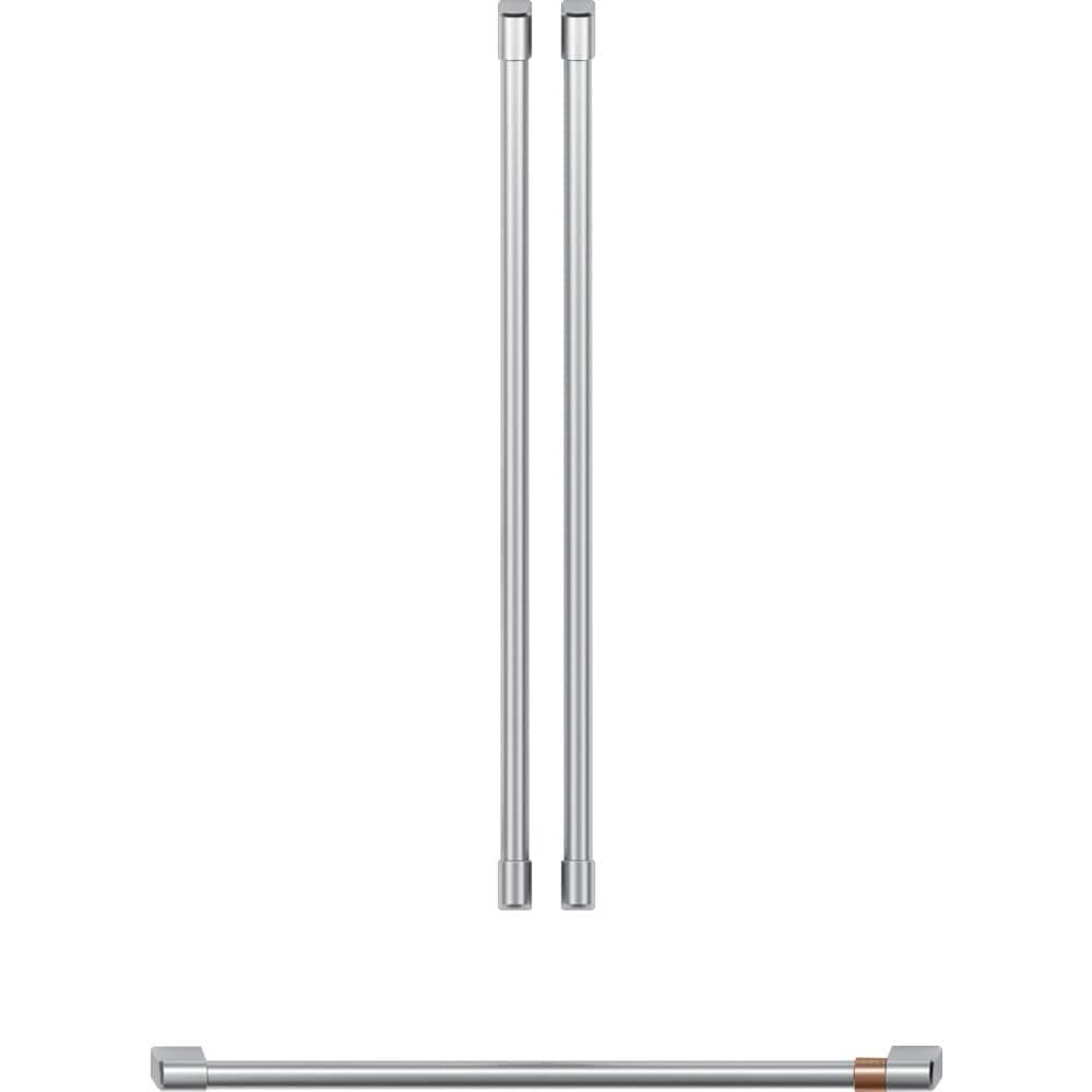 Front. Café - Handle Kit for CWE23SP3MD1 and CWE23SP4MW2 - Brushed Stainless Steel.