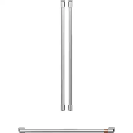 Front. Café - Handle Kit for CWE23SP3MD1 and CWE23SP4MW2 - Brushed Stainless Steel.