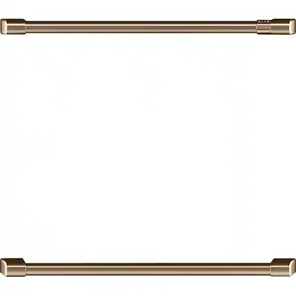 Front. Café - Handle for Wall Ovens - Brushed Bronze.