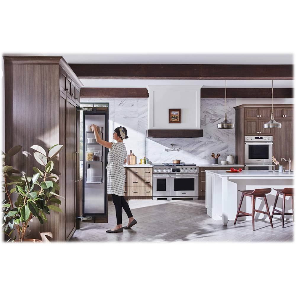 Alt View 11. Signature Kitchen Suite - 17.8 Cu. Ft. Frost-Free Upright Wi-Fi Freezer - Stainless Steel.