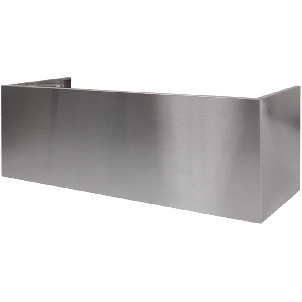 Front. Signature Kitchen Suite - Duct Cover for Pro-Style SKSPH4802S - Silver.