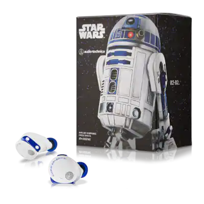 Audio Technica Limited Edition Star Wars R2D2 Wireless Earbuds ATH Audio Technica Limited Edition Star Wars R2D2 Wireless Earbuds ATH