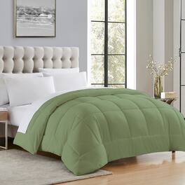 Sweet Home Collection - Down Alternative Reversible All Season Solid Comforter, King - Sage