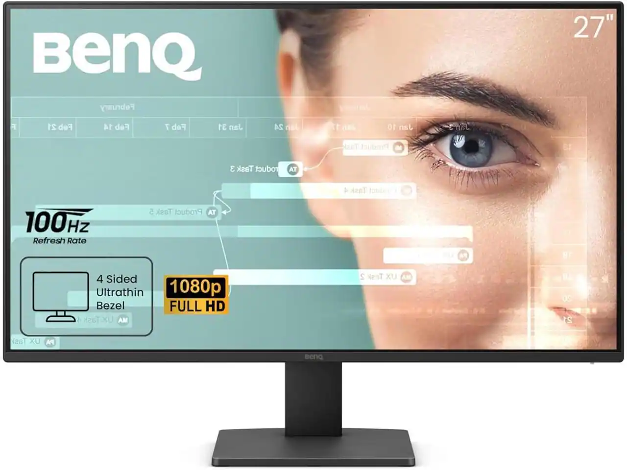 BenQ - GW2791 27" 1080p 100Hz IPS Monitor, HDMI/DP, Eye-Care, TUV-Certified - Unknown