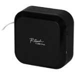 Front. Brother - P-Touch CUBE Plus PT-P710BT Versatile Label Maker with Bluetooth Wireless Technology - Black.
