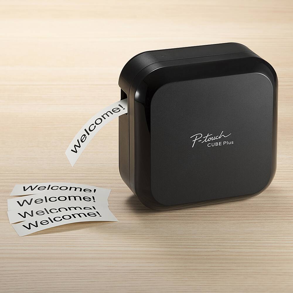 Alt View 18. Brother - P-Touch CUBE Plus PT-P710BT Versatile Label Maker with Bluetooth Wireless Technology - Black.