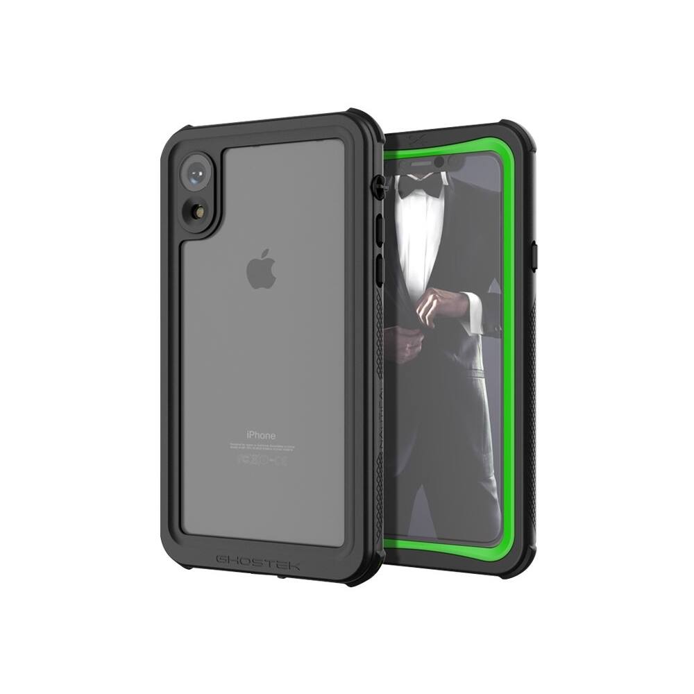 nautical 2 protective water-resistant case for apple iphone xr - green