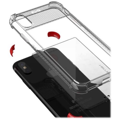covert2 case for apple iphone xs max - red/crystal clear covert2 case for apple iphone xs max - red/crystal clear