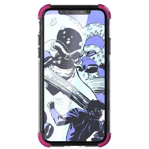 covert2 case for apple iphone xs max - pink/crystal clear