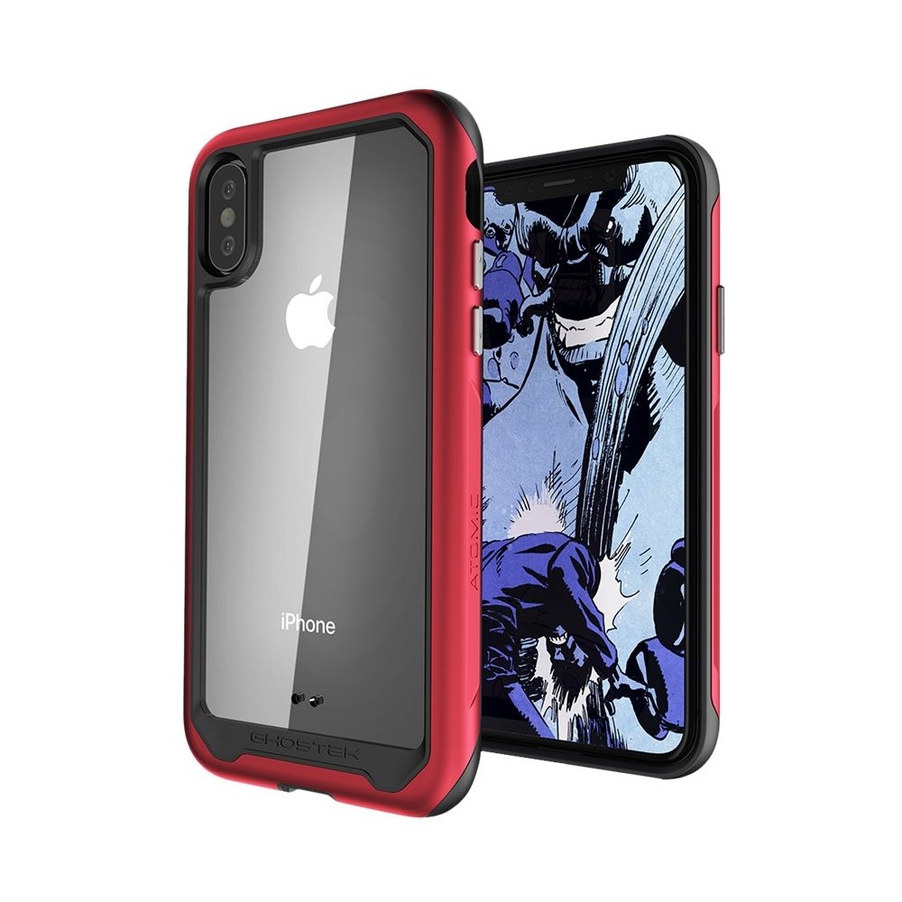 atomic slim 2 case for apple iphone xs max - red