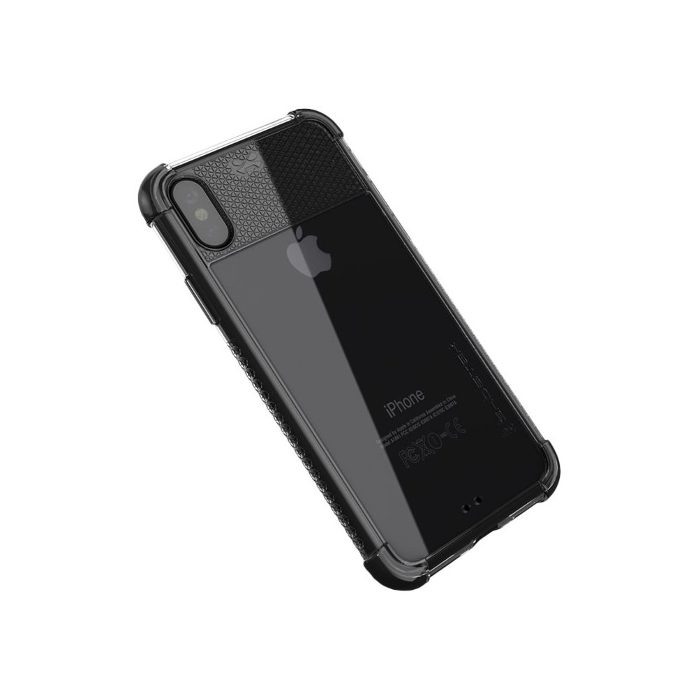 covert2 case for apple iphone xr - black/crystal clear