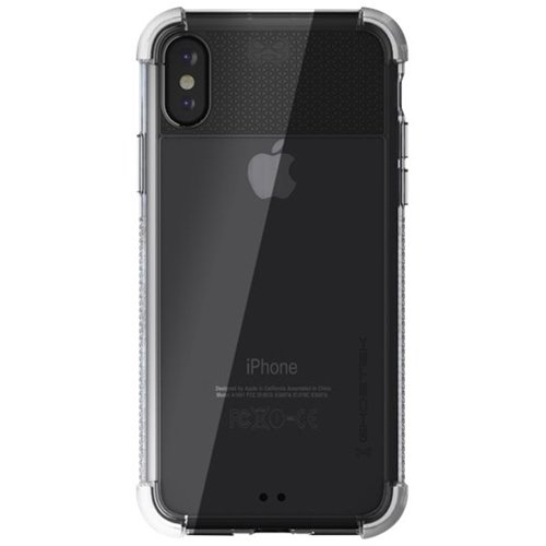 covert2 case for apple iphone xr - white/crystal clear