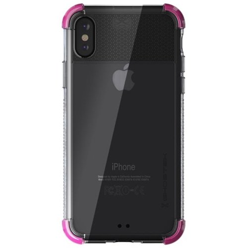 covert2 case for apple iphone xs - pink/crystal clear covert2 case for apple iphone xs - pink/crystal clear