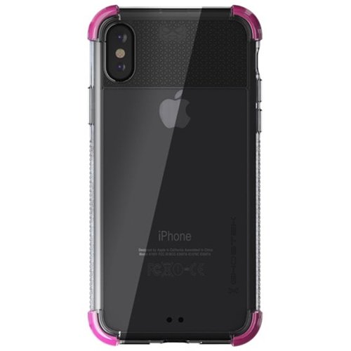 covert2 case for apple iphone xs - pink/crystal clear