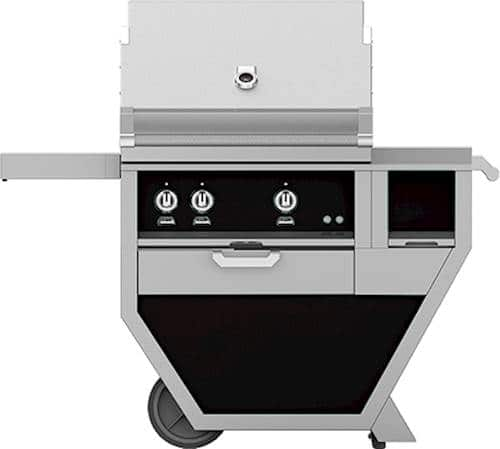 Angle View: Hestan - Deluxe Gas Grill - Stealth