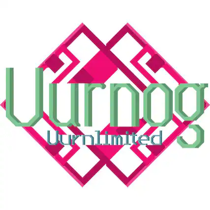 The largest text in the image is "URNNGO." Based on the image, I can also see "Uurnlimited" written below it. - E (Everyone)