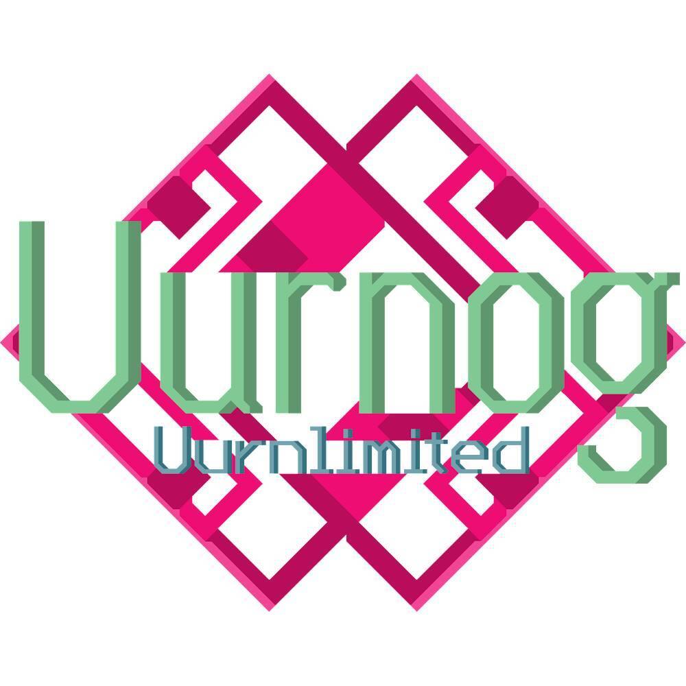 The largest text in the image is "URNNGO." Based on the image, I can also see "Uurnlimited" written below it. - E (Everyone)