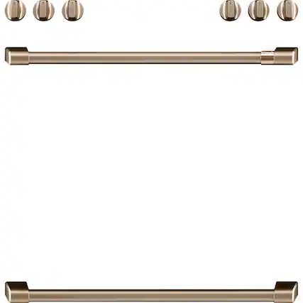 Front. Café - Accessory Kit for Ranges - Brushed Bronze.