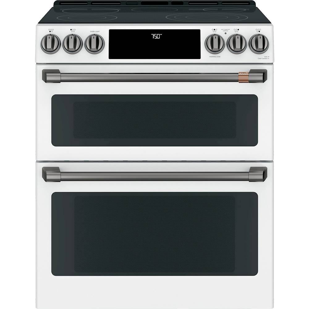 Alt View 13. Café - Front Control Electric Knobs and Handles for Café Electric Ranges - Brushed Black.