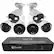 Front. Swann - 8-Channel, 6-Camera Indoor/Outdoor Wired 5MP 2TB NVR Surveillance System.