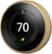 Front Zoom. Google - Nest Learning Smart Wifi Thermostat - Brass.