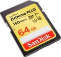 Alt View Zoom 11. SanDisk - Extreme PLUS 64GB SDXC UHS-I Memory Card.