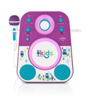 Singing Machine - Kids Mood Bluetooth Karaoke System - Purple - Front_Zoom