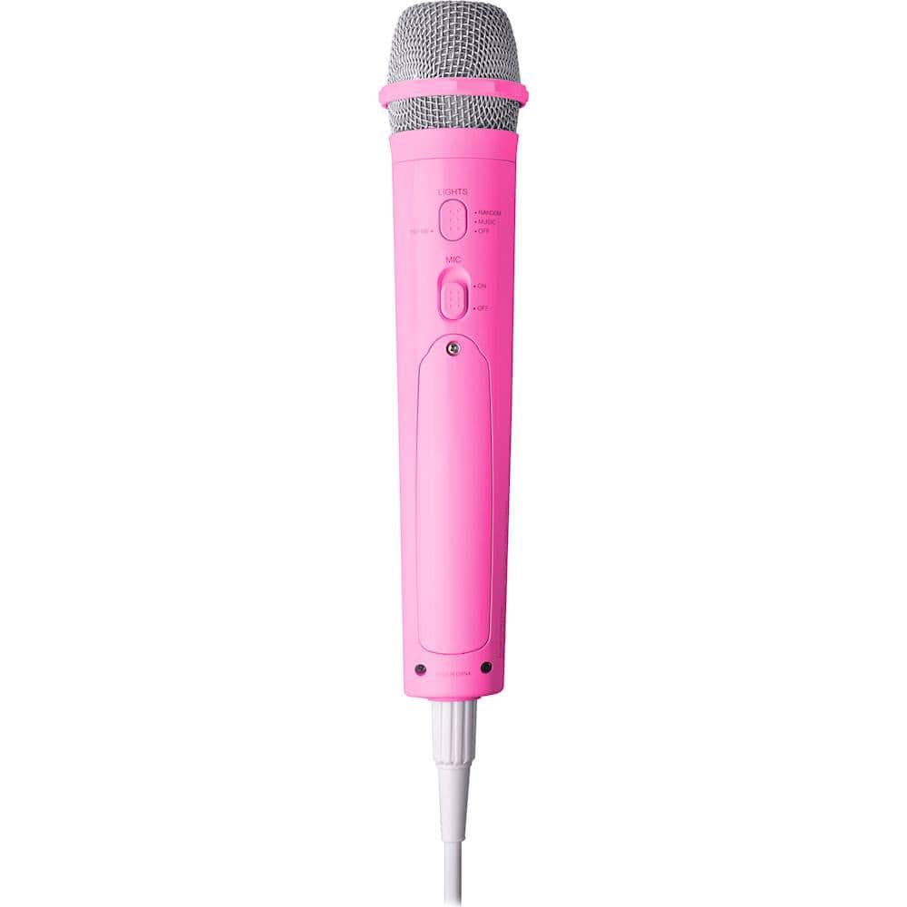 Alt View 11. Singing Machine - Unidirectional Dynamic Wired Microphone - Pink.