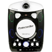 VocoPro - CD+G/Bluetooth Karaoke System - White/Black - Front_Zoom