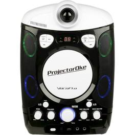 VocoPro - CD+G/Bluetooth Karaoke System - White/Black