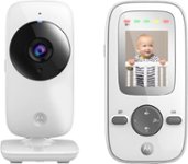Front Zoom. Motorola - Video Baby Monitor with camera and 2.4" Screen - White.