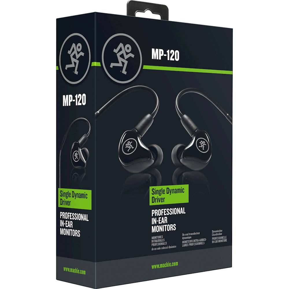 Alt View 13. Mackie - MP 120 In-Ear Headphones - Black.
