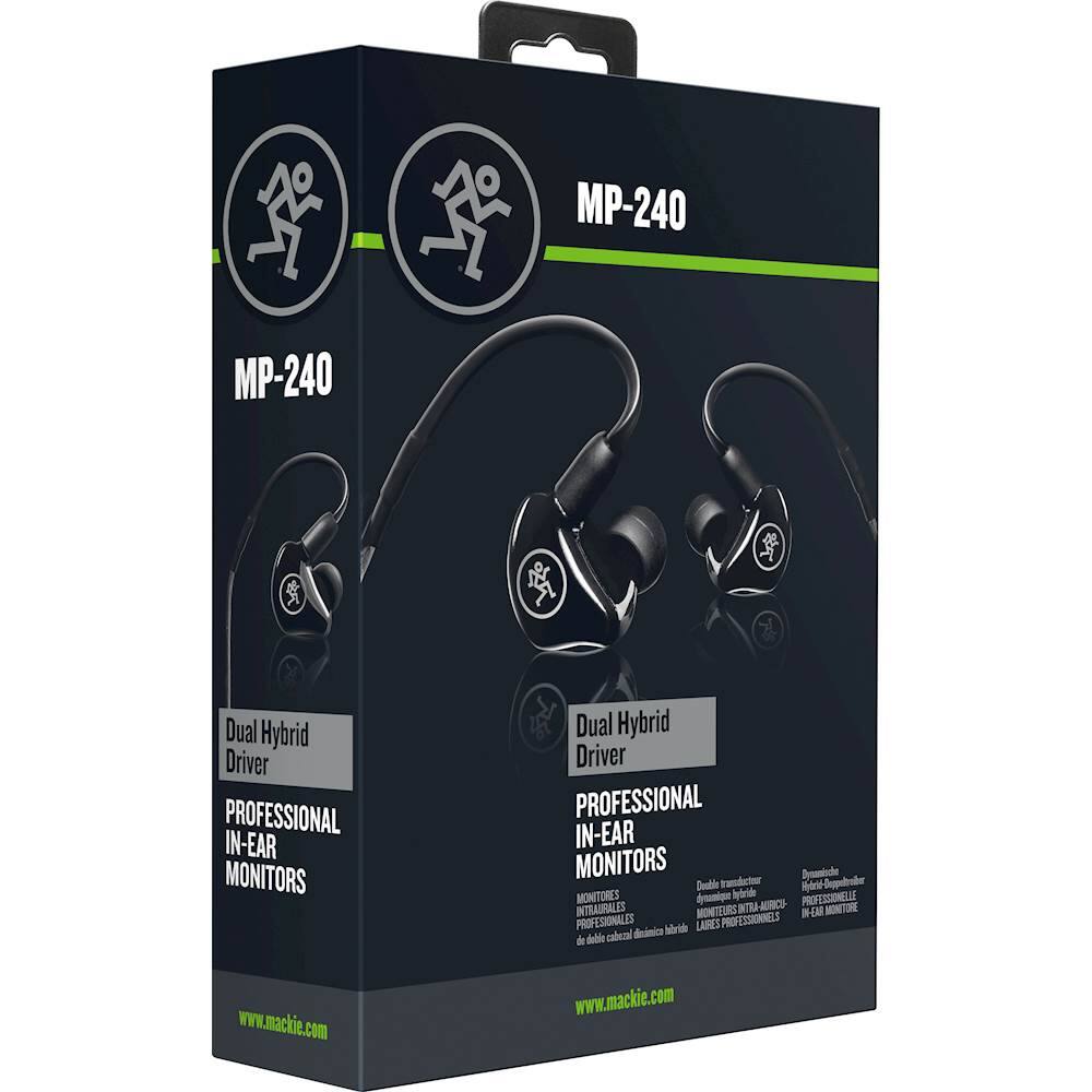 Alt View 13. Mackie - MP 240 In-Ear Headphones - Black.